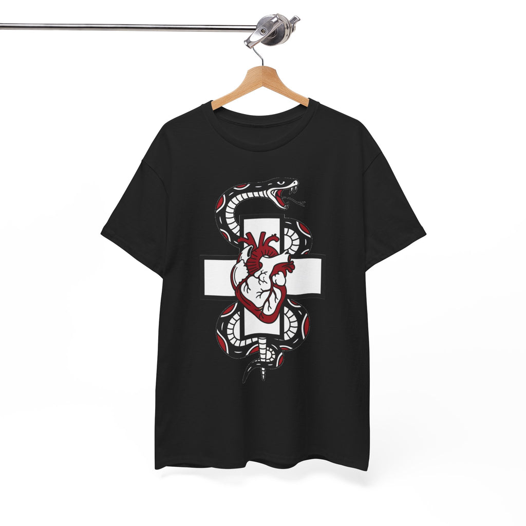 D78 Skull Society — Gothic Heart & Snake T-shirt