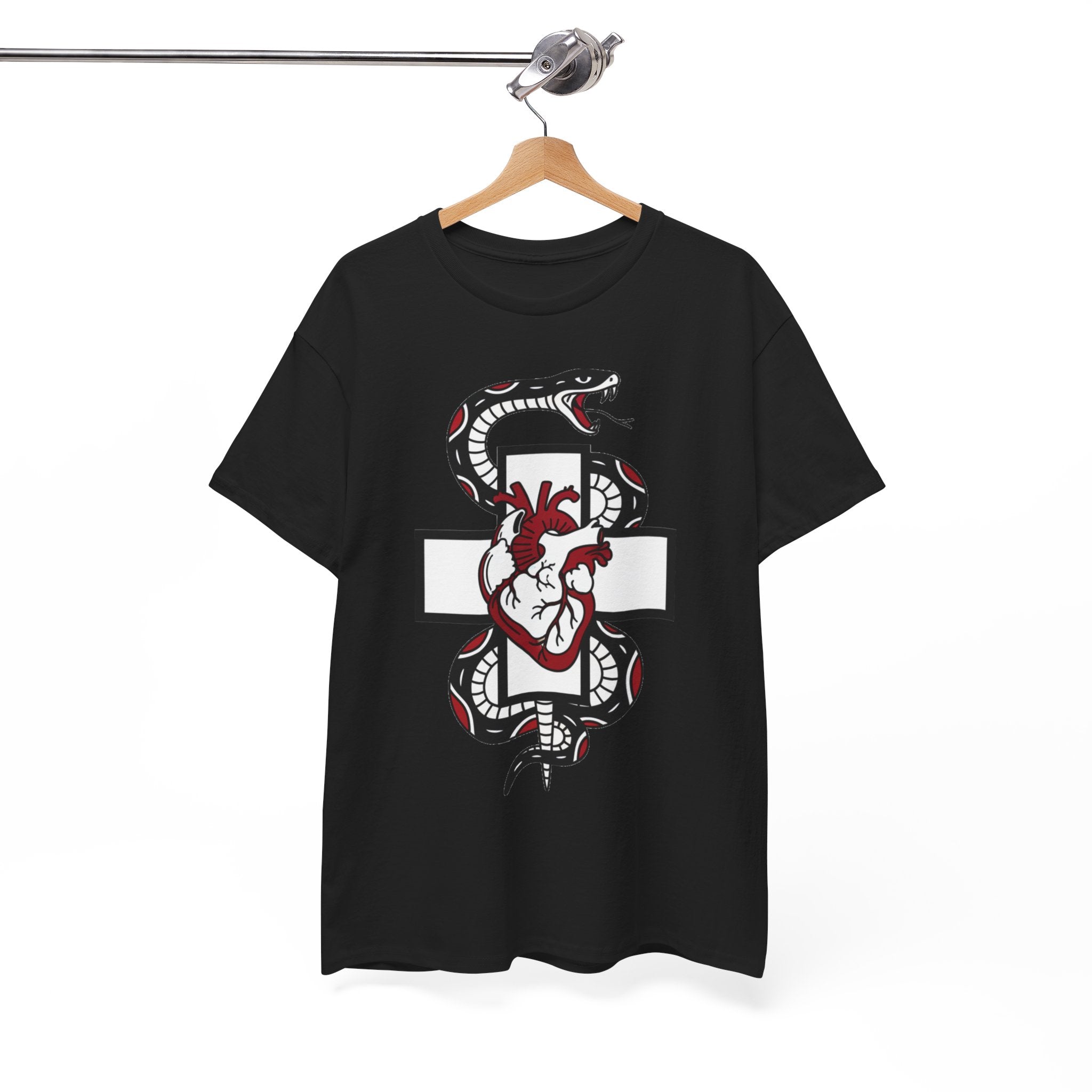 D78 Skull Society — Gothic Heart & Snake T-shirt