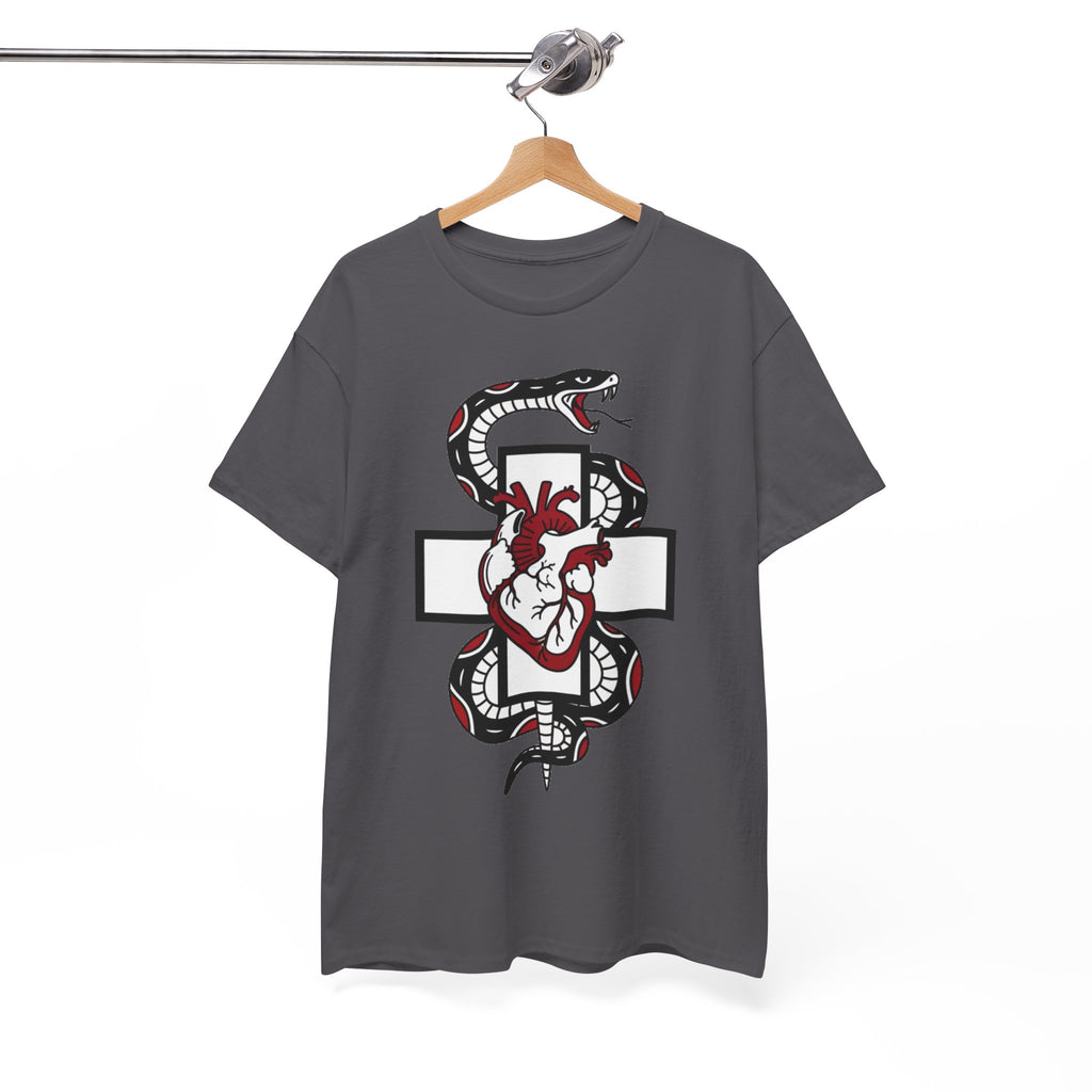 D78 Skull Society — Gothic Heart & Snake T-shirt