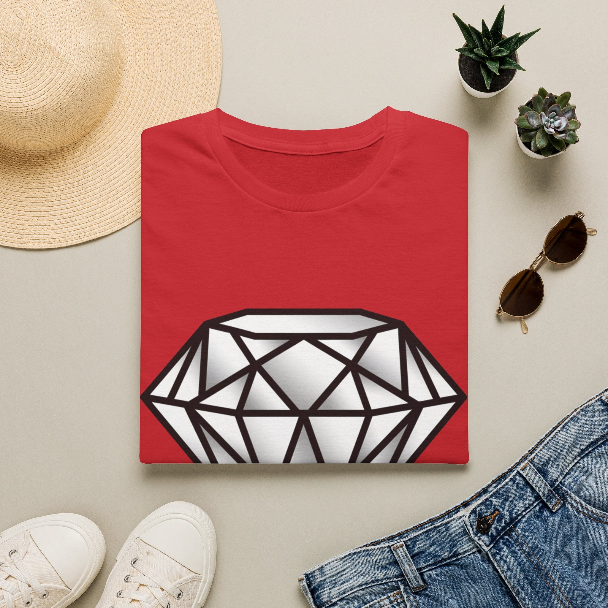 D78 Essentials — Gemstone Diamond T-shirt