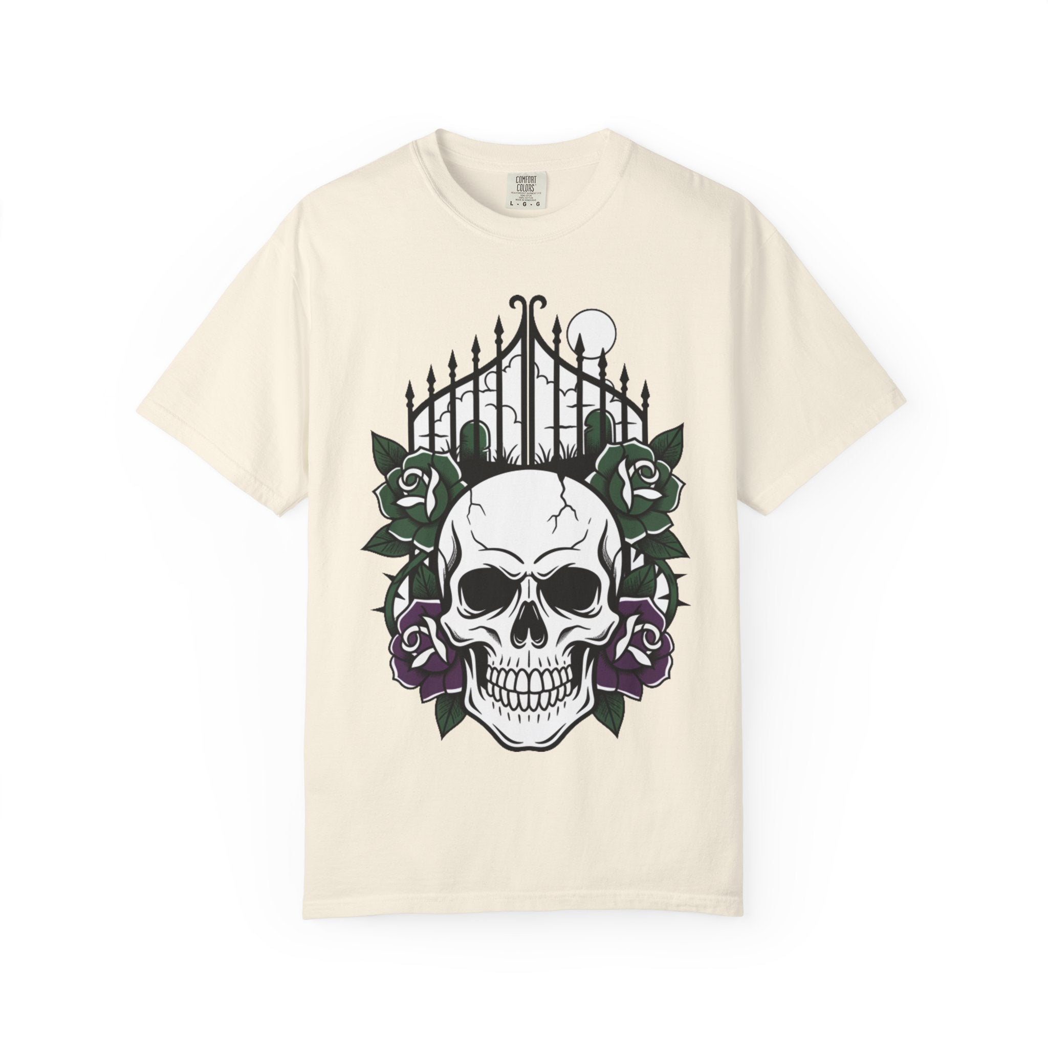 D78 Skull Society — Skull and Roses T-Shirt