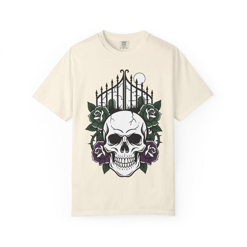 D78 Skull Society — Skull and Roses T-Shirt