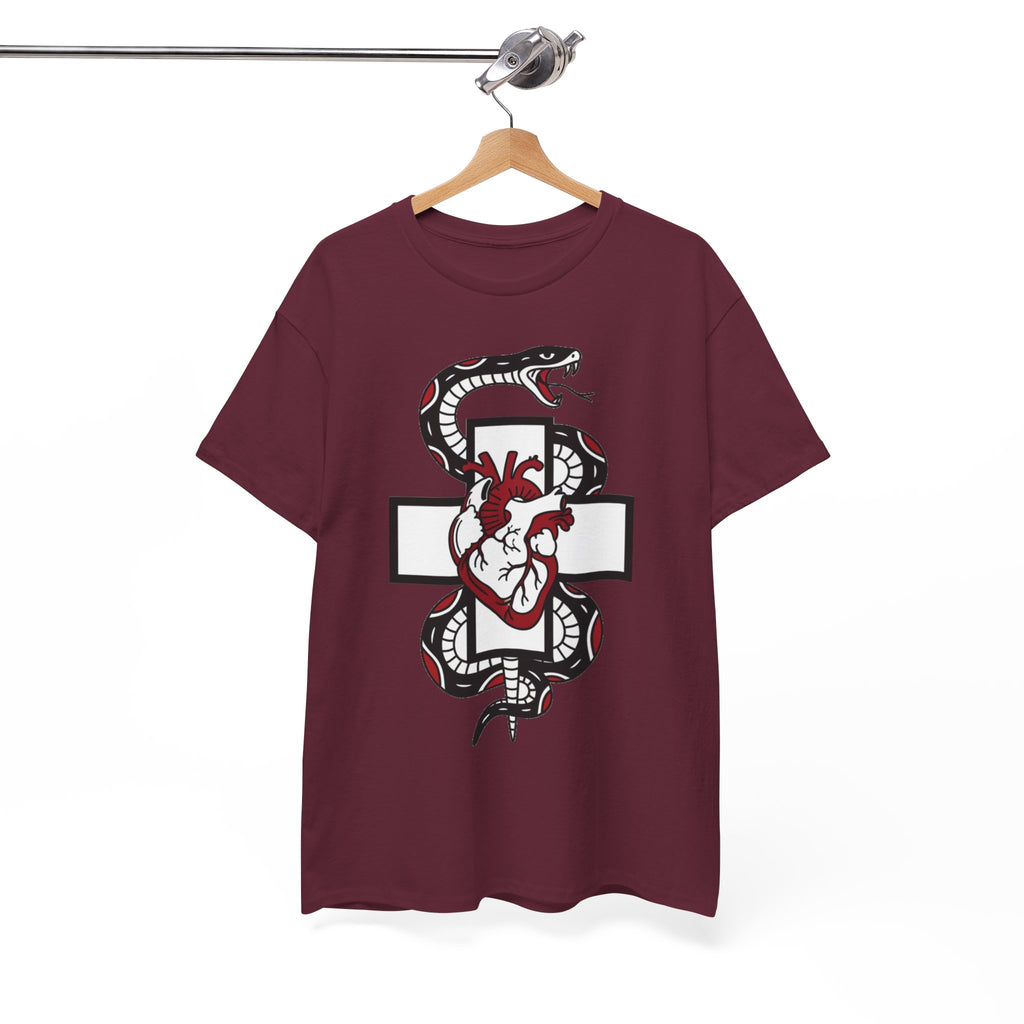 D78 Skull Society — Gothic Heart & Snake T-shirt