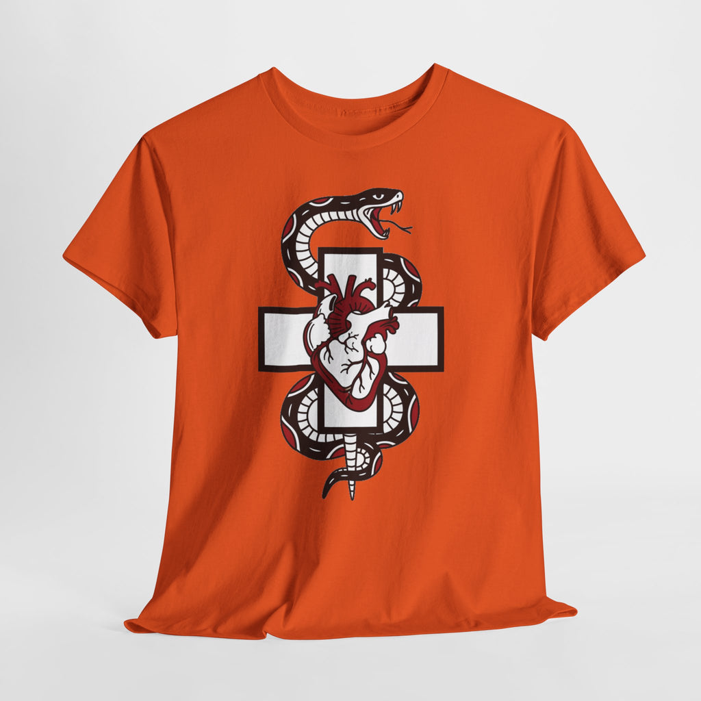 D78 Skull Society — Gothic Heart & Snake T-shirt