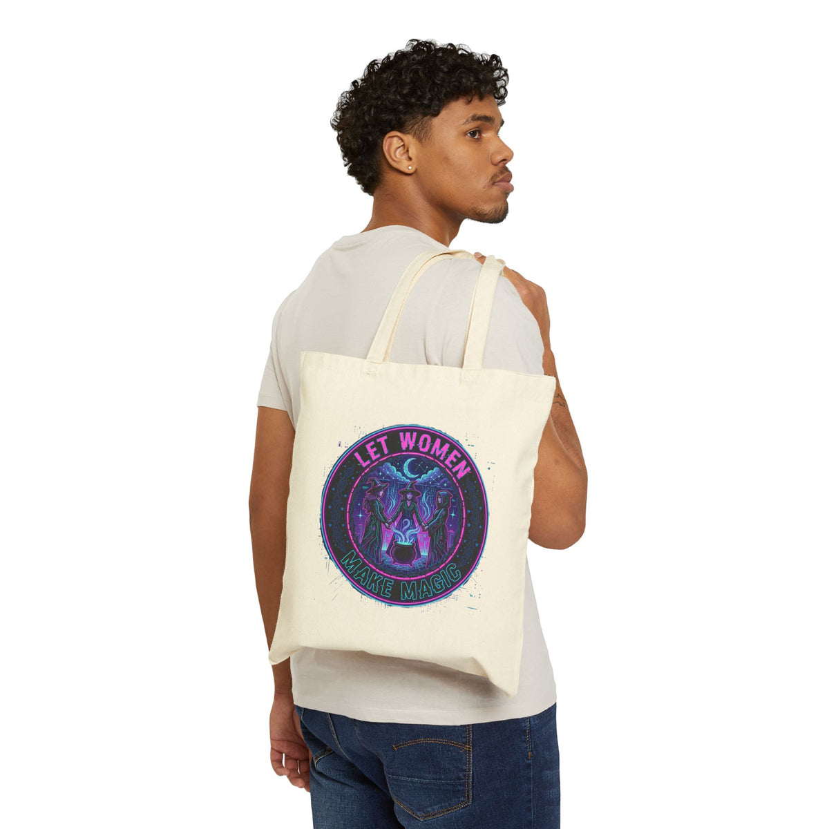 Tote bag sorcière mystique coton — D78 Witch District