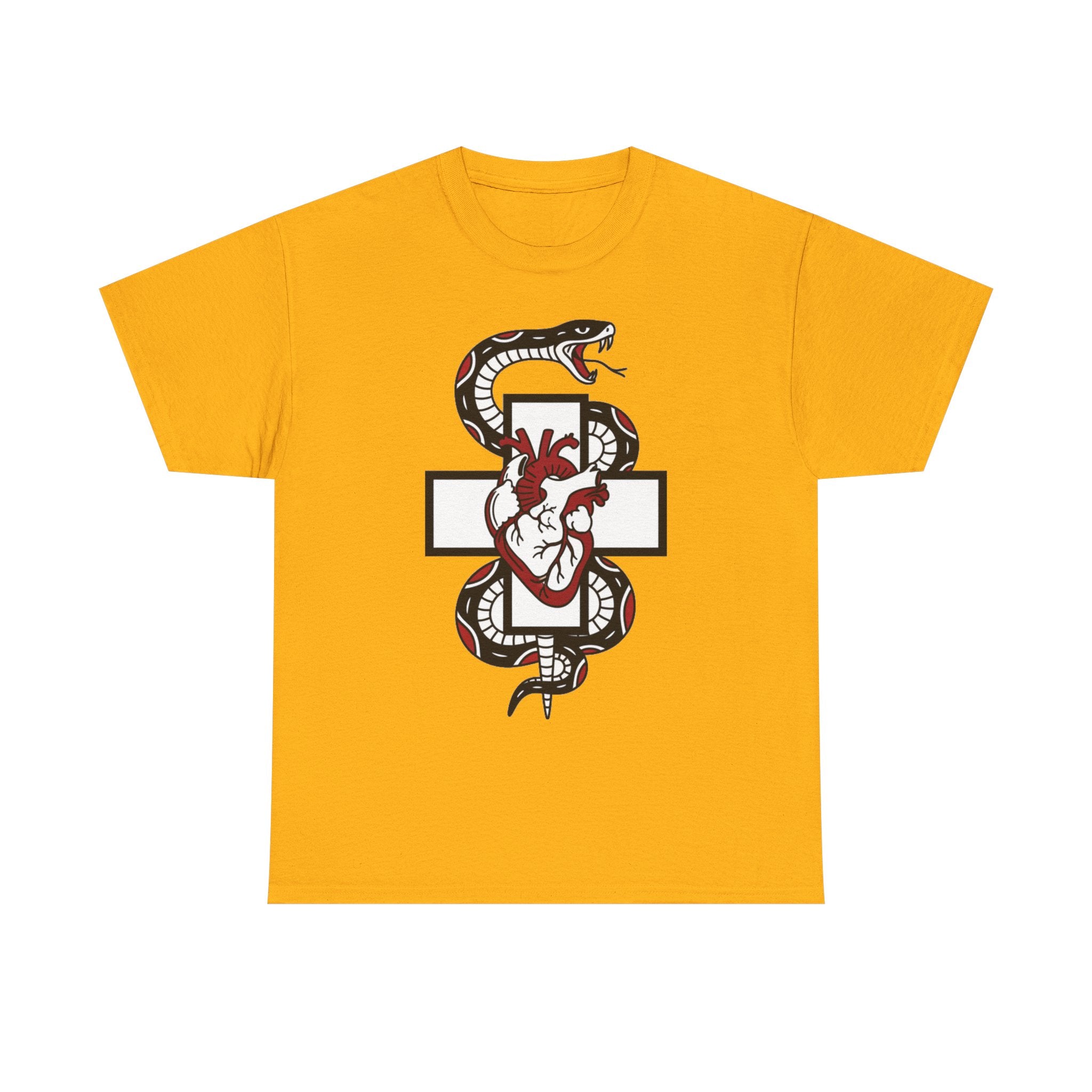 D78 Skull Society — Gothic Heart & Snake T-shirt