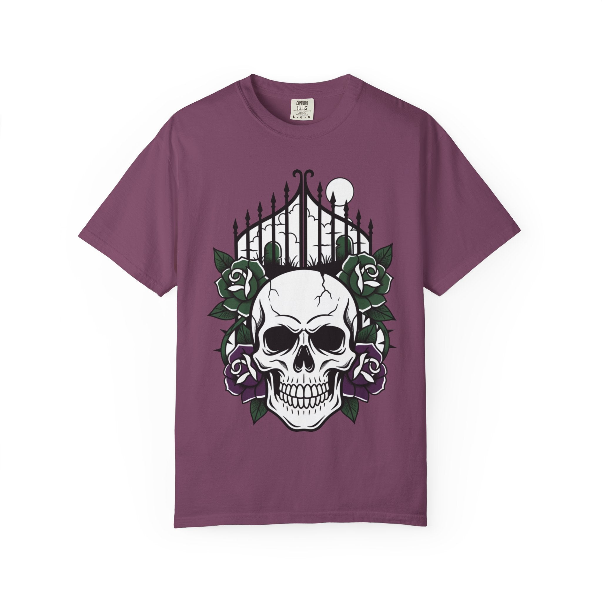 D78 Skull Society — Skull and Roses T-Shirt