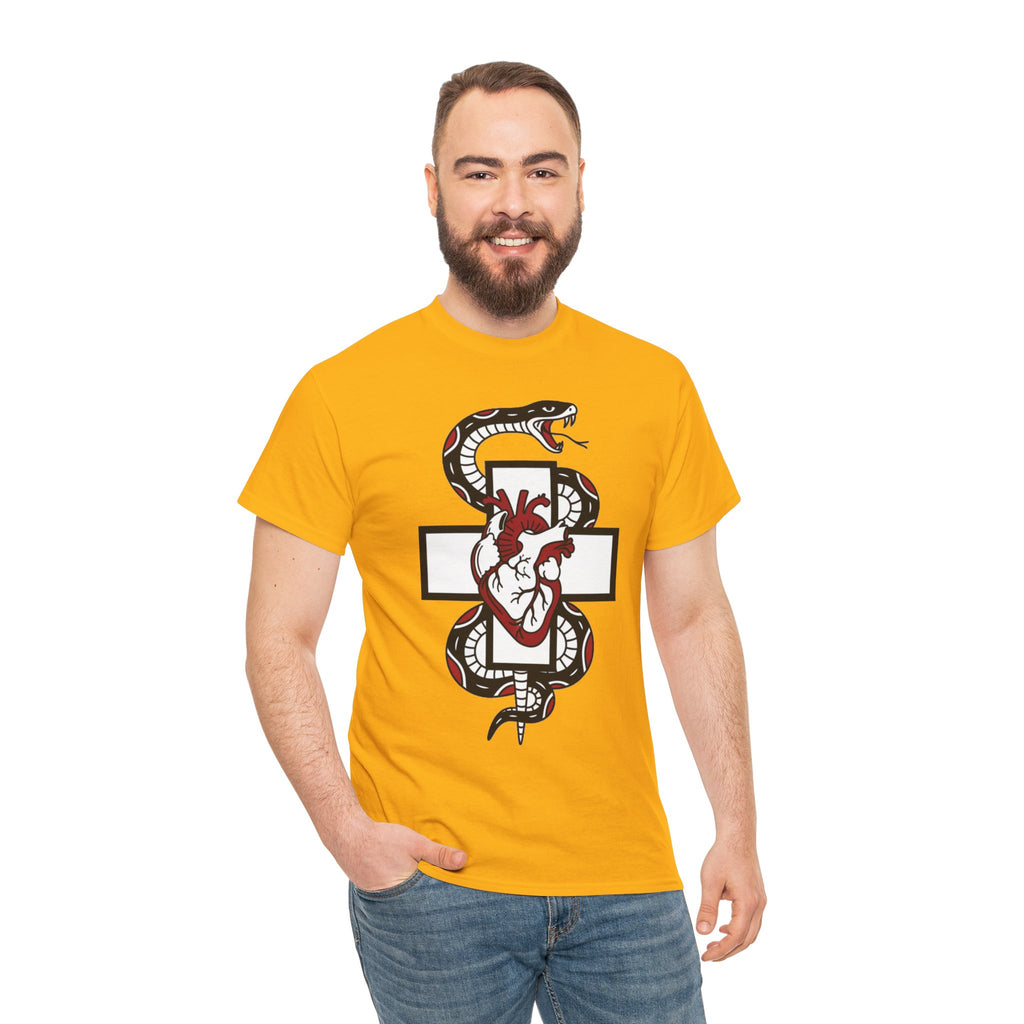 D78 Skull Society — Gothic Heart & Snake T-shirt