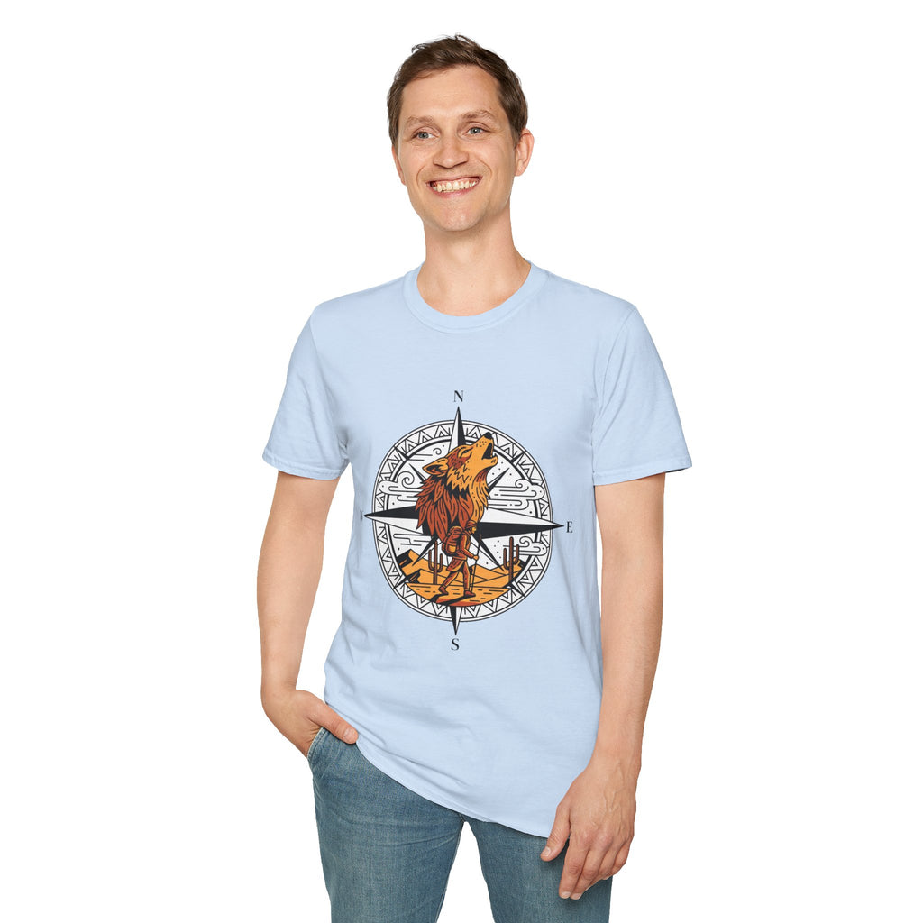 D78 Wolf Trail — Adventure wolf T-shirt