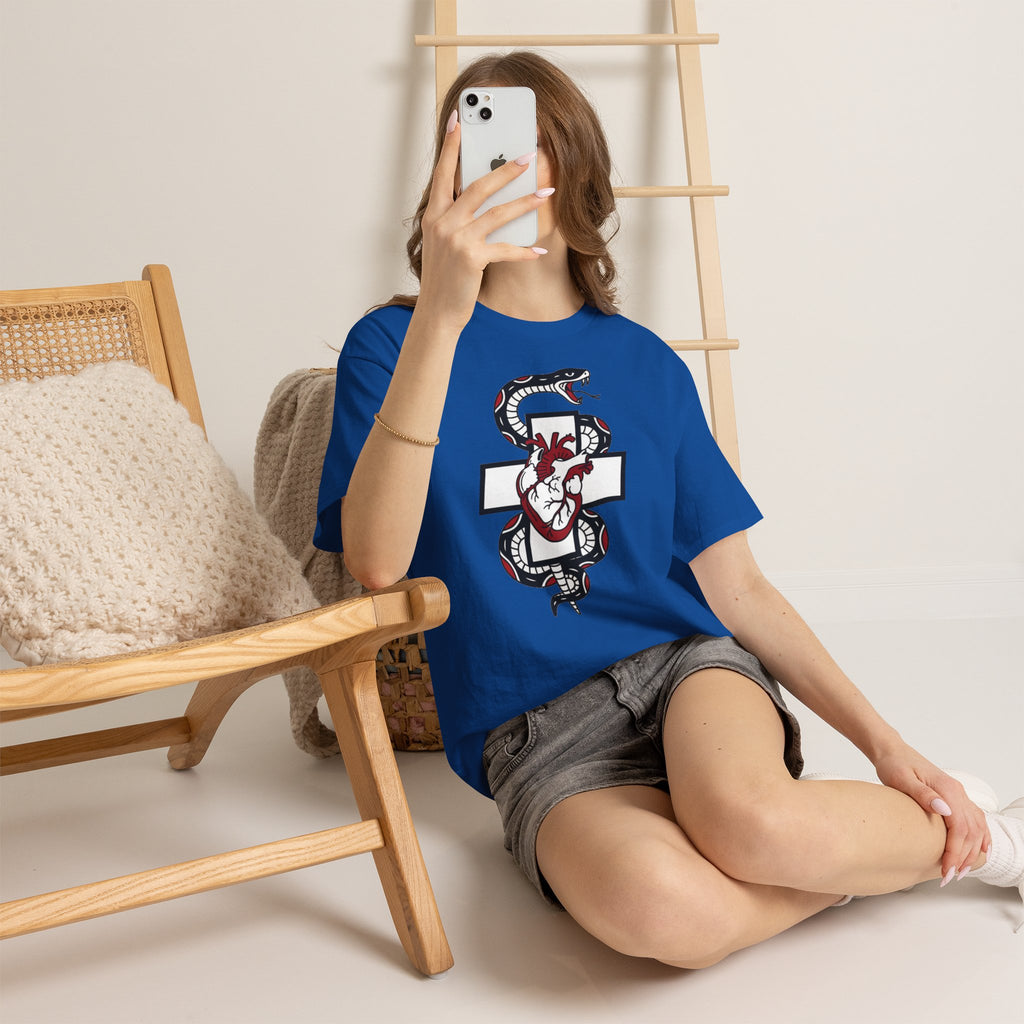 D78 Skull Society — Gothic Heart & Snake T-shirt