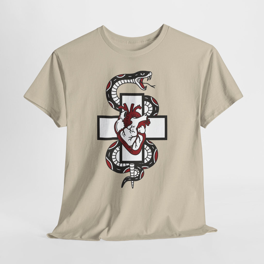 D78 Skull Society — Gothic Heart & Snake T-shirt