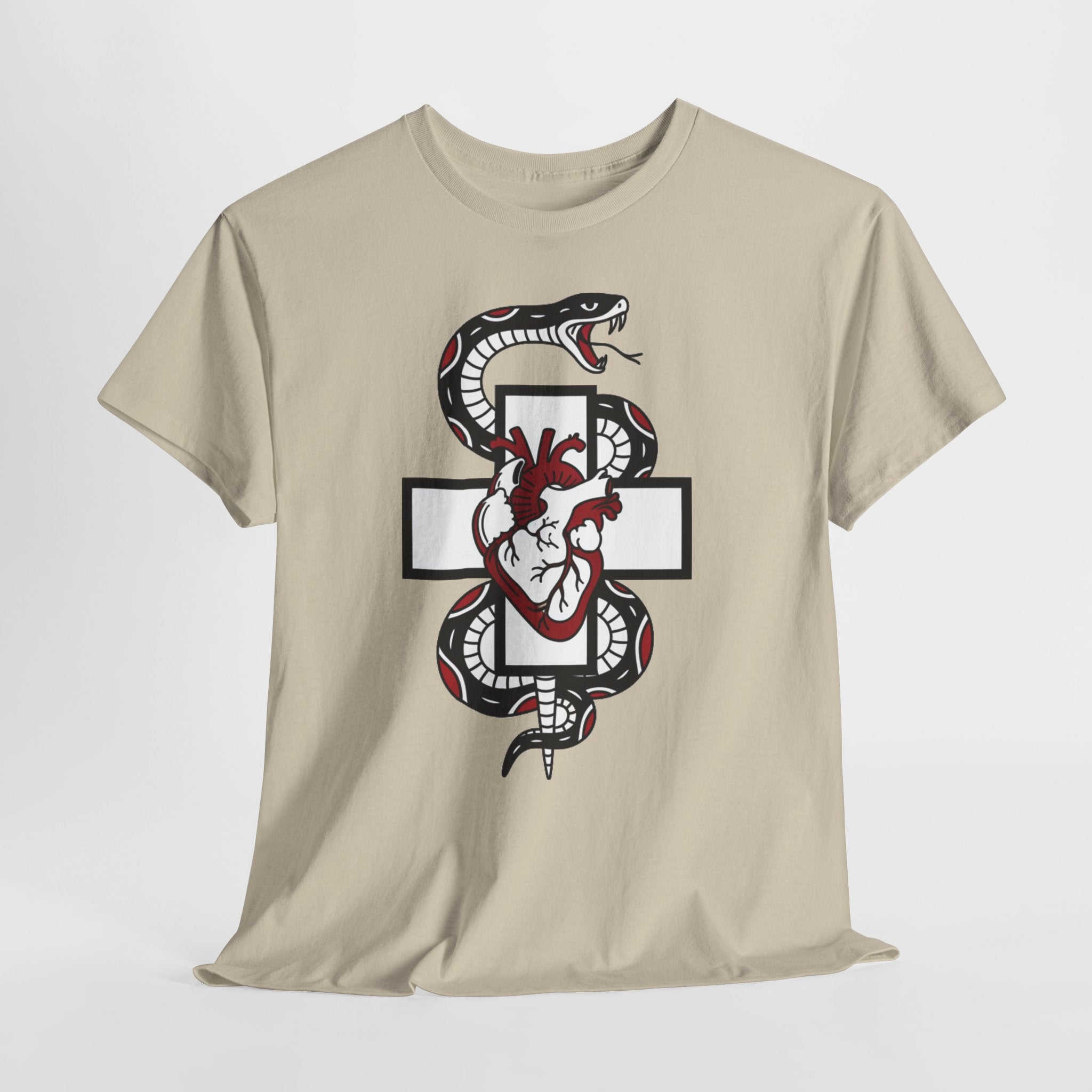 D78 Skull Society — Gothic Heart & Snake T-shirt