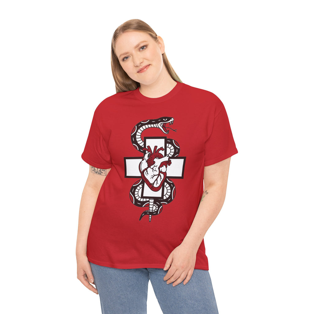 D78 Skull Society — Gothic Heart & Snake T-shirt