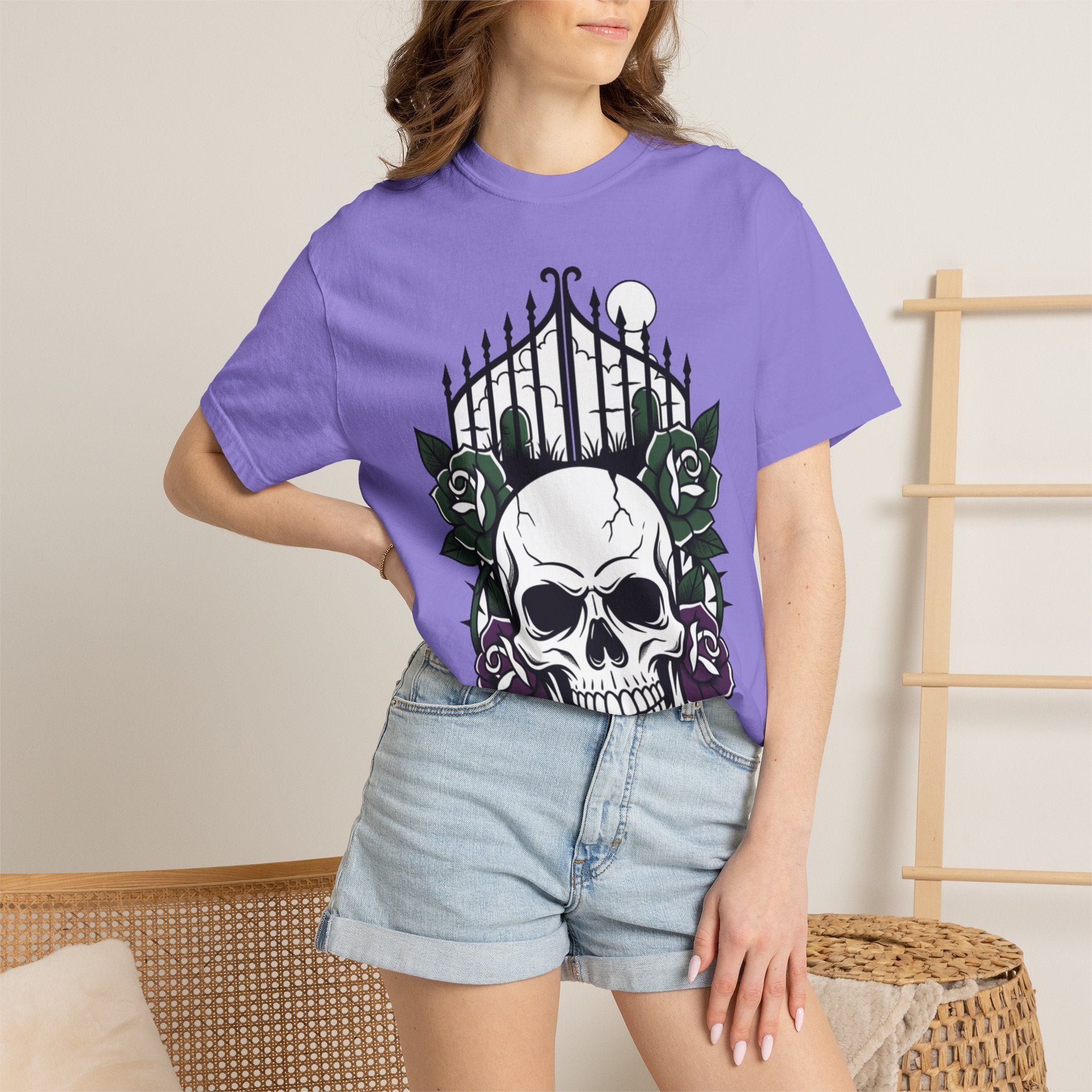 Skull & Rose Gate T-Shirt