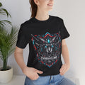 T-shirt graphique chat cyberpunk néon — D78 Cyberfeline