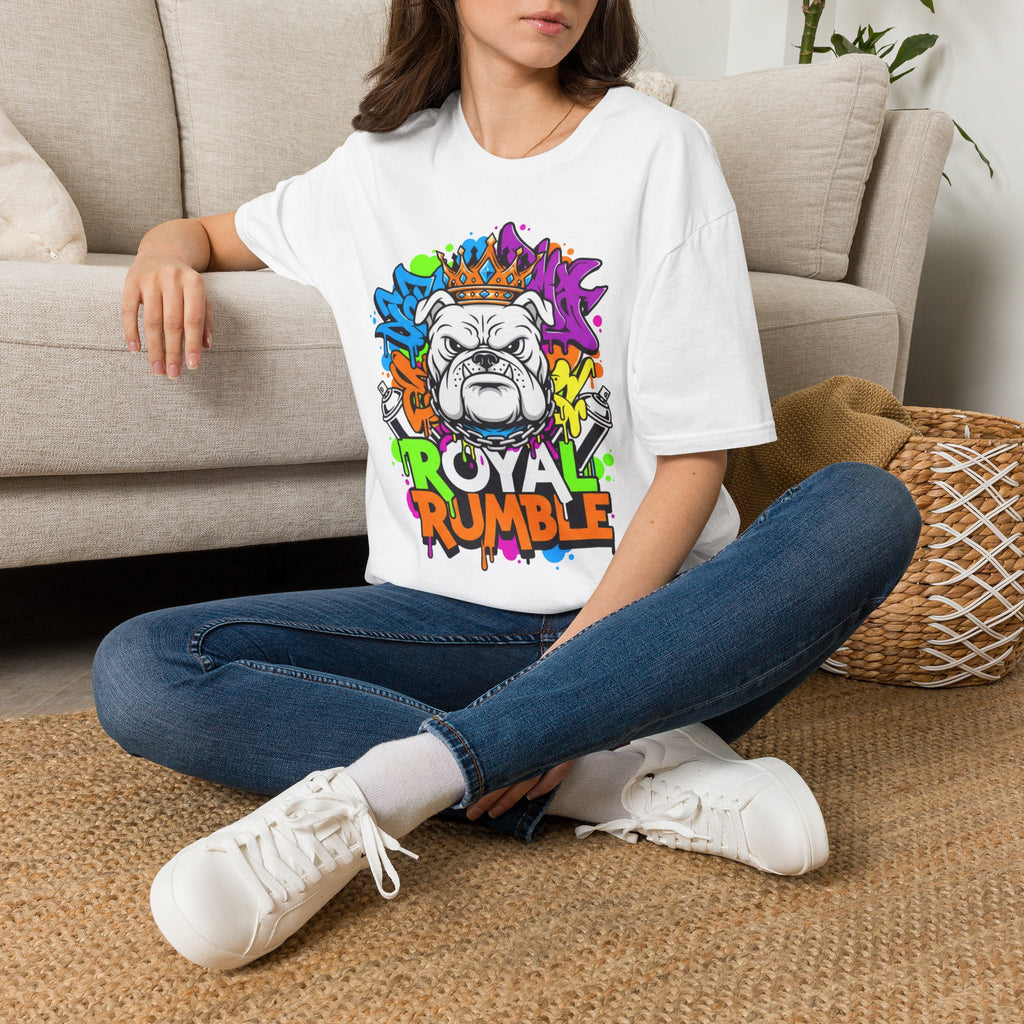 Bulldog Royal Rumble T-Shirt — Colorful Crown Streetwear Tee