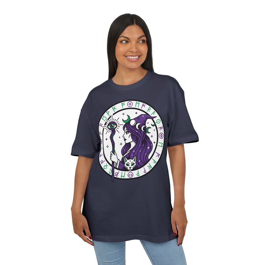 Witchy Moon Sorceress Tee — Mystic Rune Graphic T‑Shirt