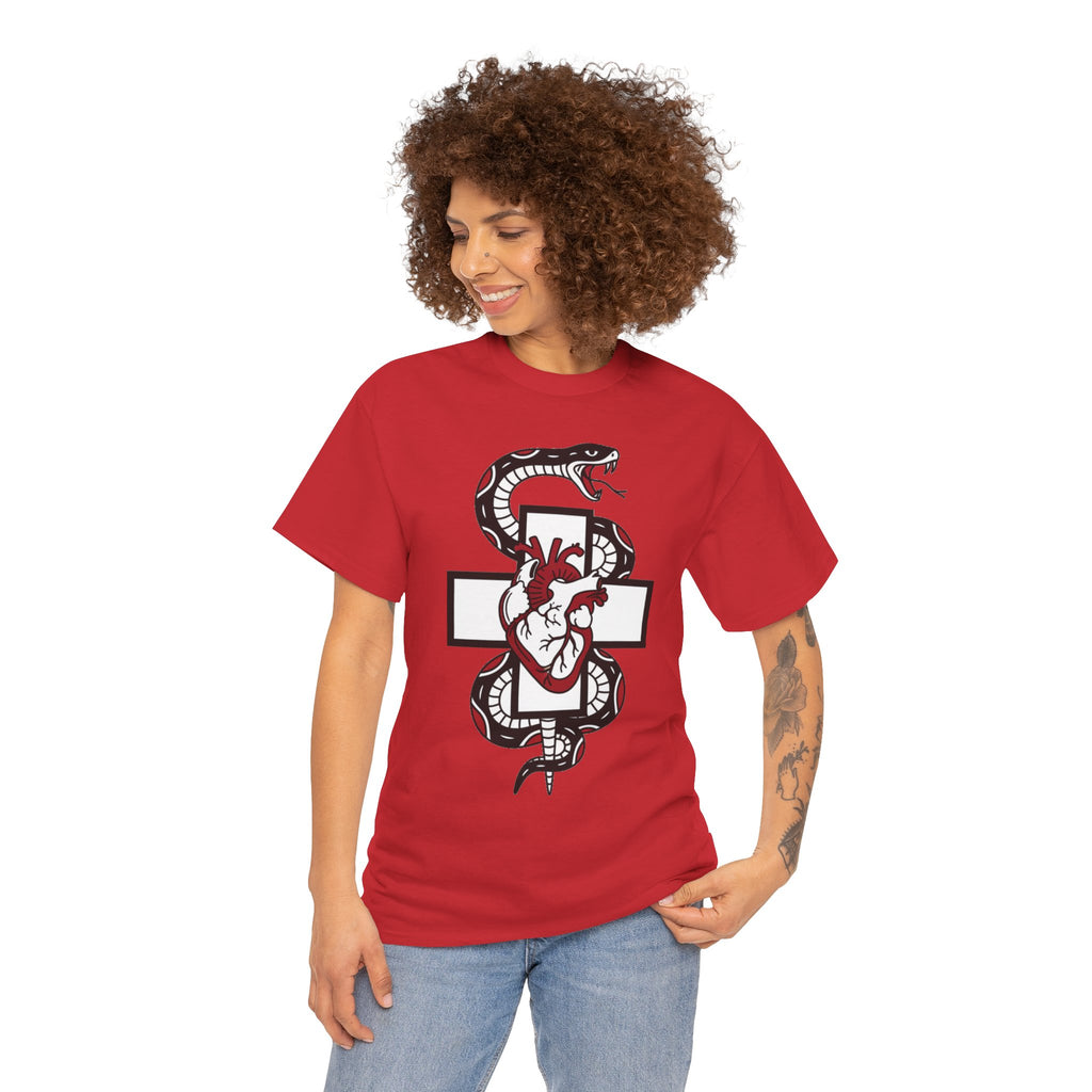 D78 Skull Society — Gothic Heart & Snake T-shirt