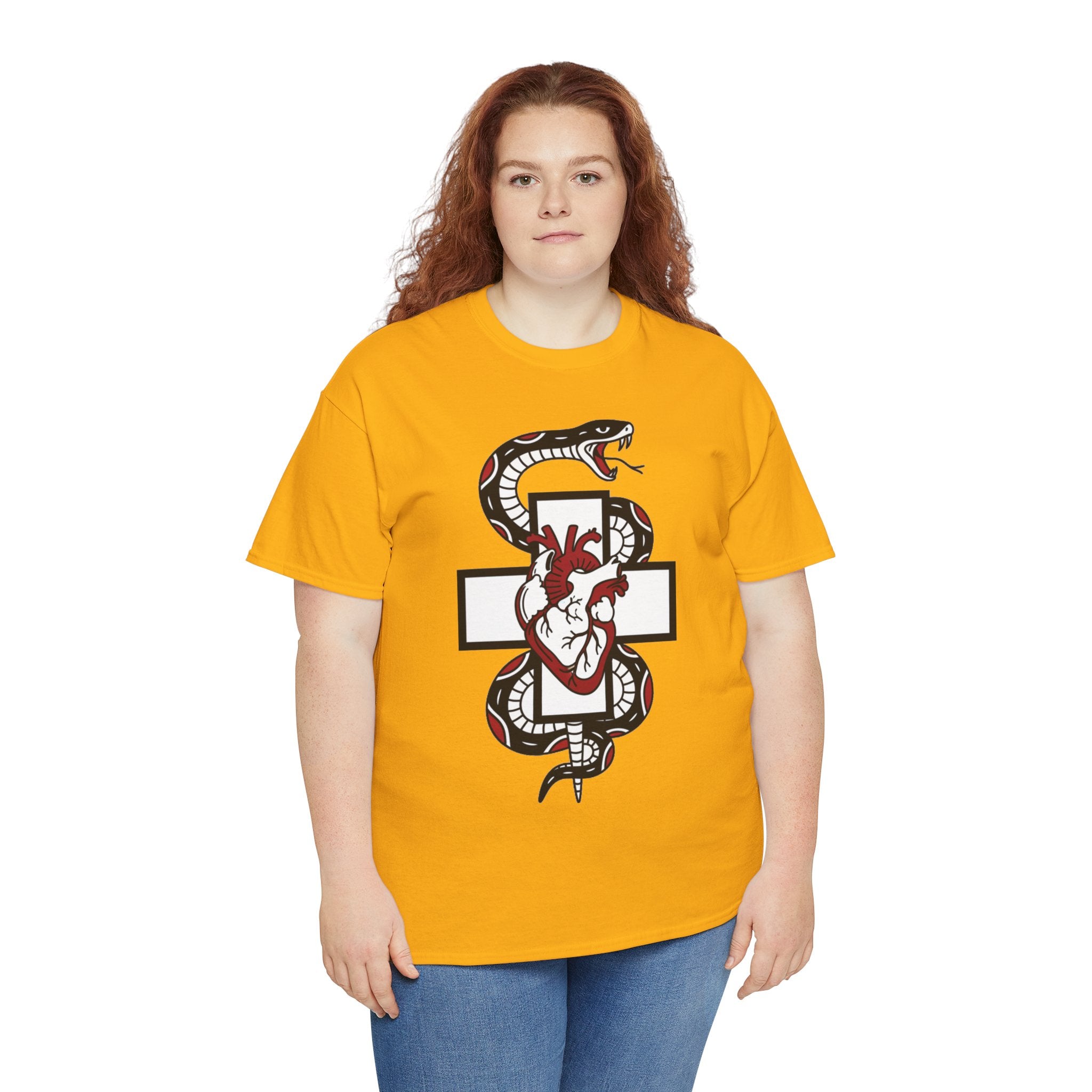 D78 Skull Society — Gothic Heart & Snake T-shirt