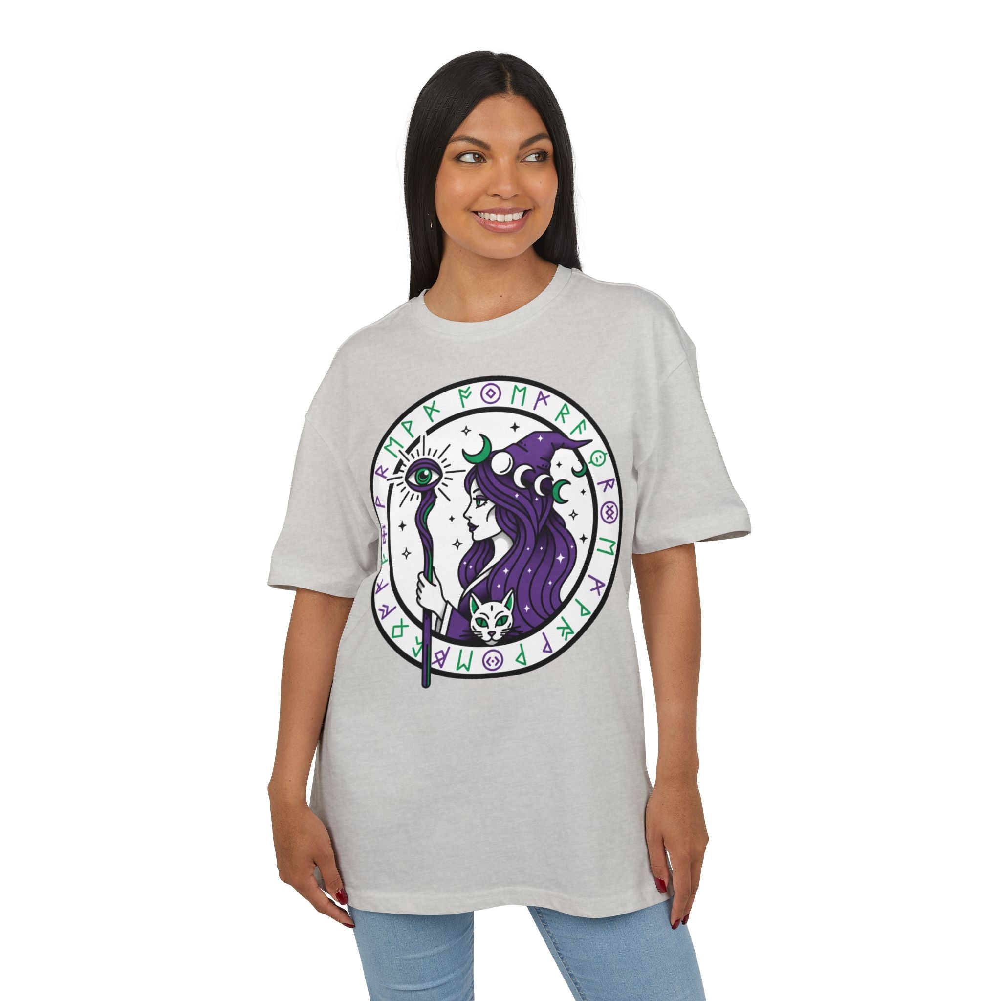 Witchy Moon Sorceress Tee — Mystic Rune Graphic T‑Shirt