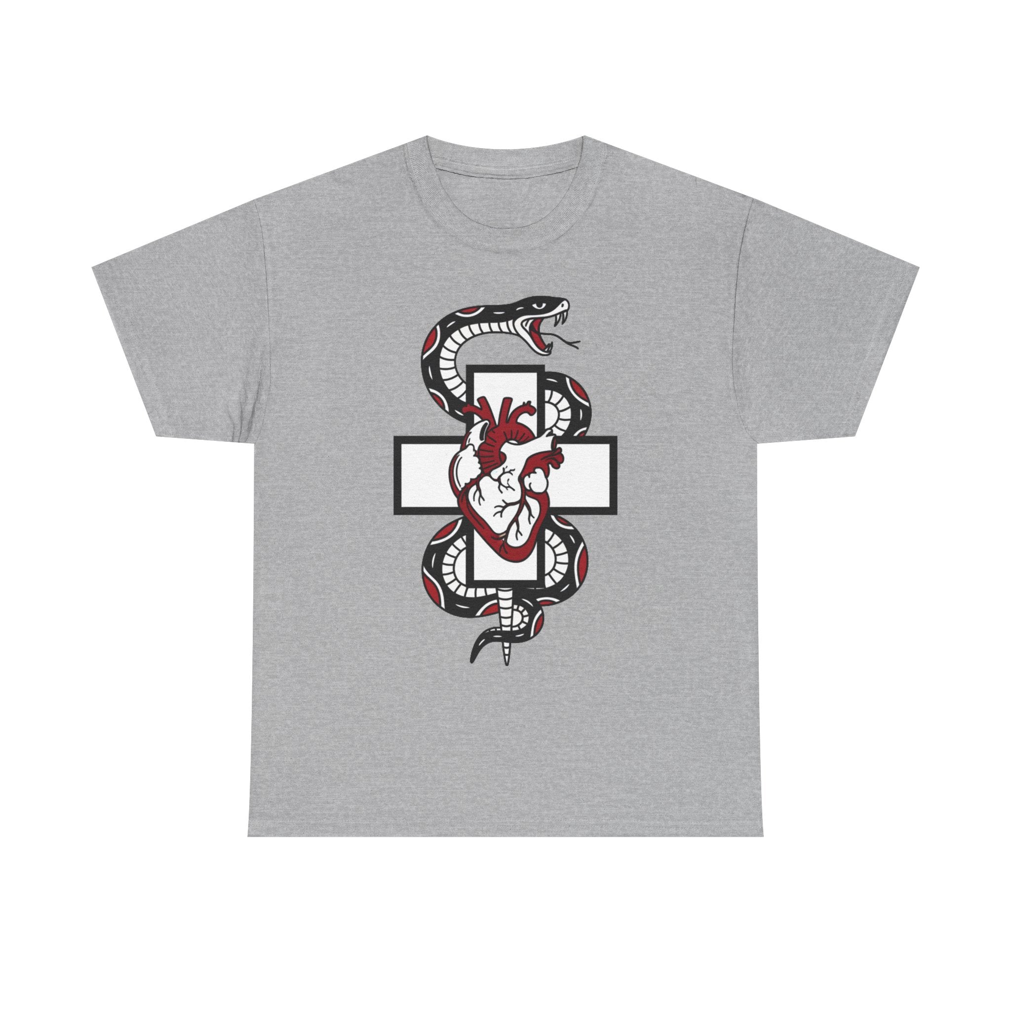 D78 Skull Society — Gothic Heart & Snake T-shirt