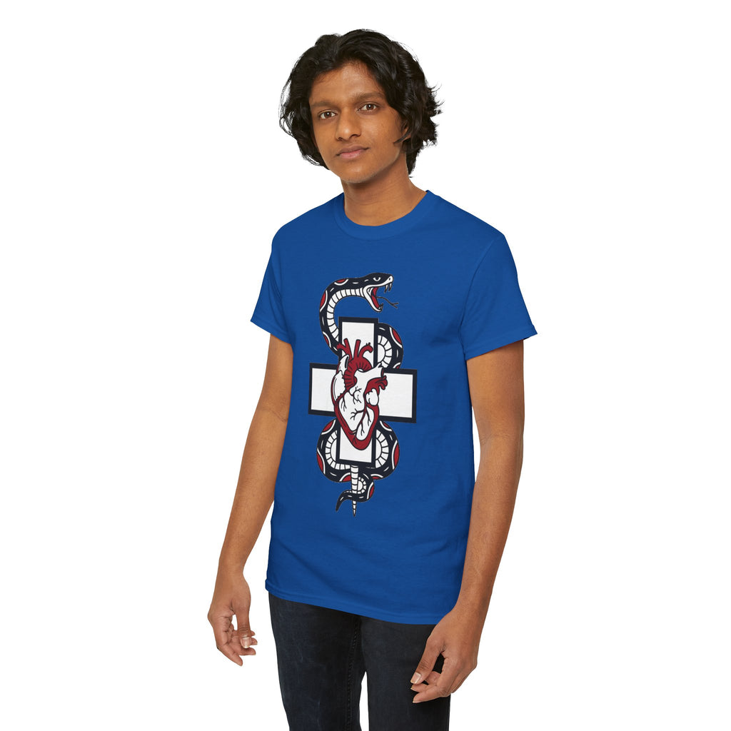 D78 Skull Society — Gothic Heart & Snake T-shirt
