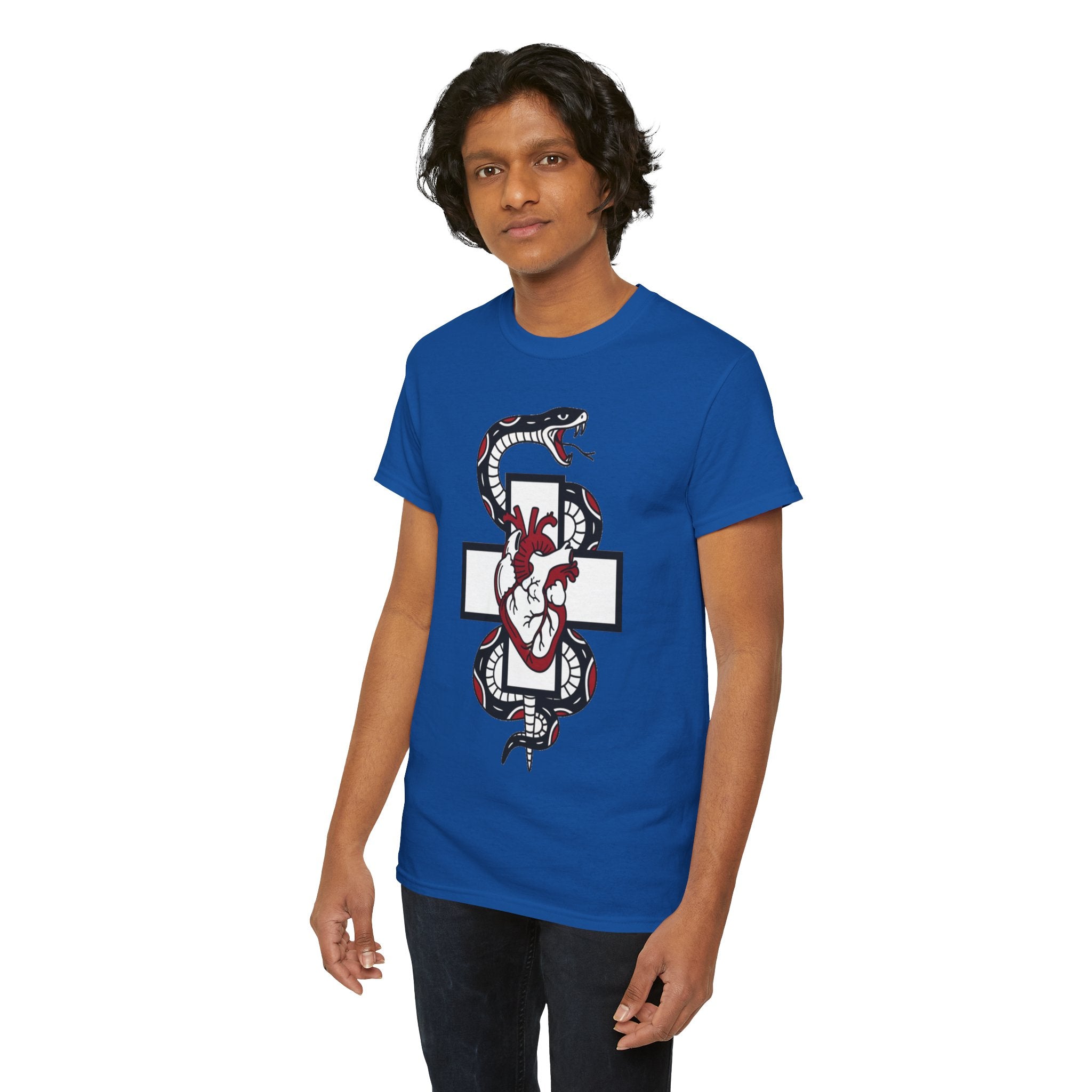 D78 Skull Society — Gothic Heart & Snake T-shirt