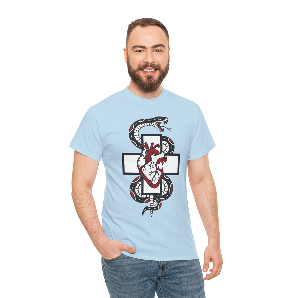 D78 Skull Society — Gothic Heart & Snake T-shirt