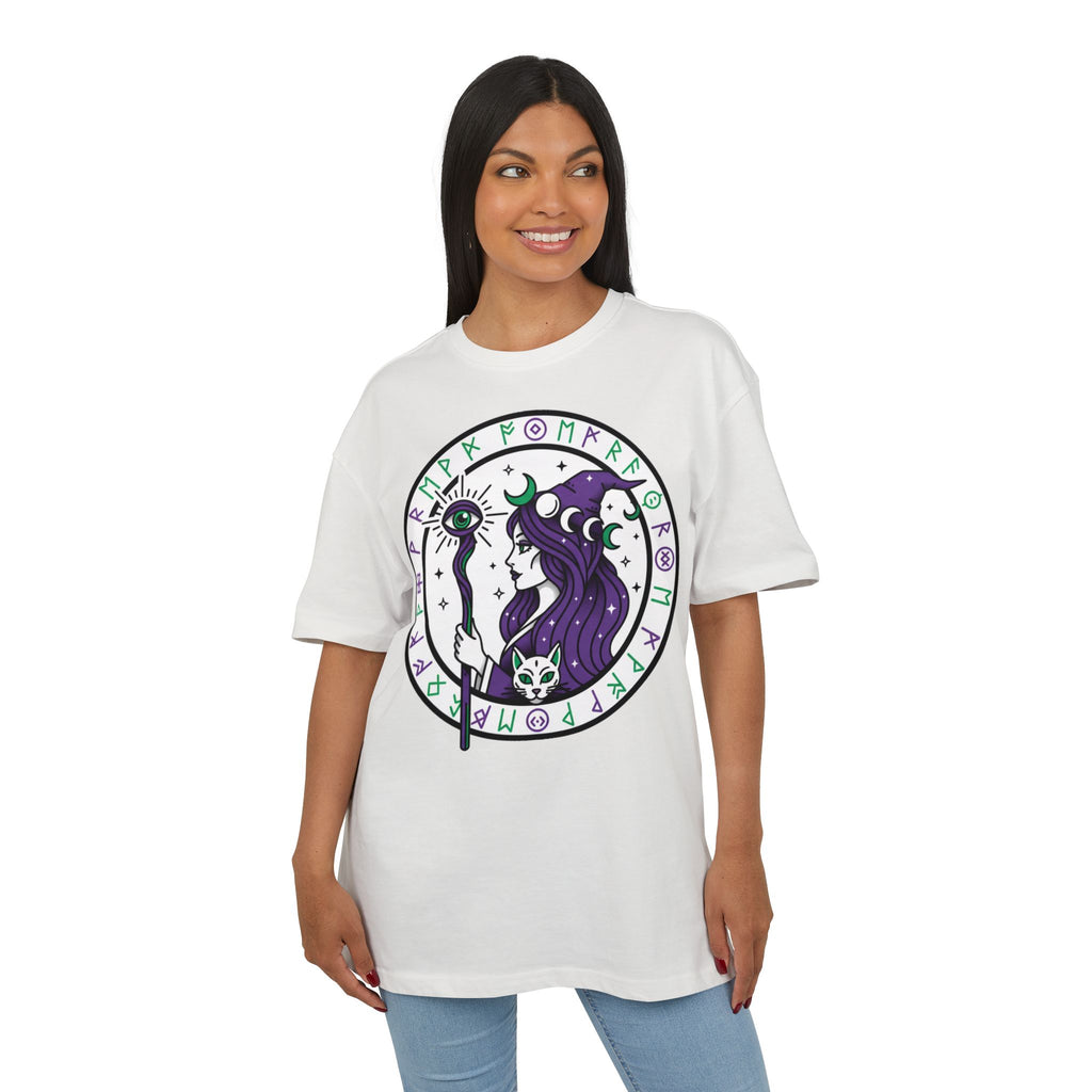 Witchy Moon Sorceress Tee — Mystic Rune Graphic T‑Shirt