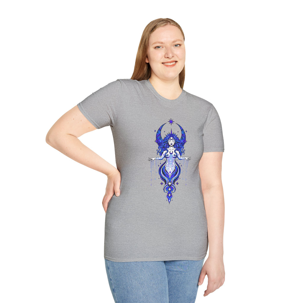 D78 Mystic Circle — Celestial Goddess T-Shirt