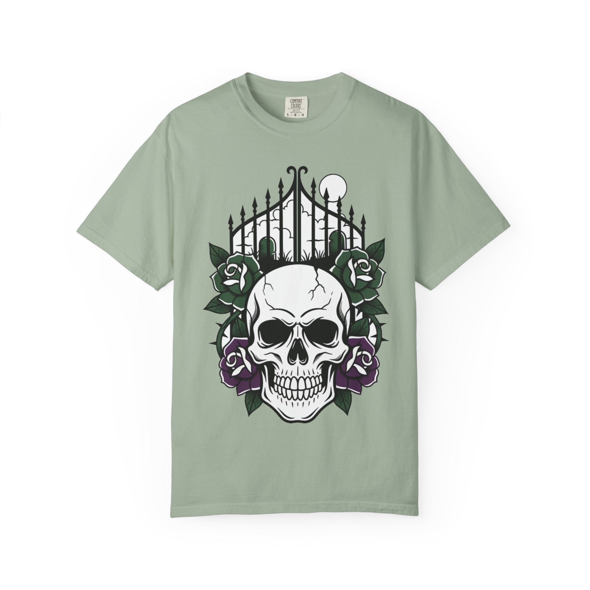 D78 Skull Society — Skull and Roses T-Shirt