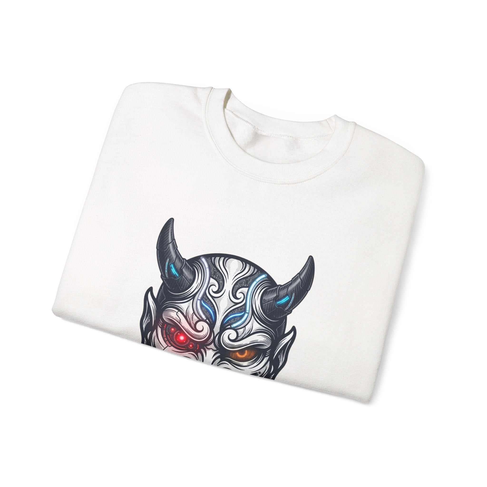 Hannya Mask Illustration Sweatshirt | Traditional Tattoo-Inspired, Flash-Style