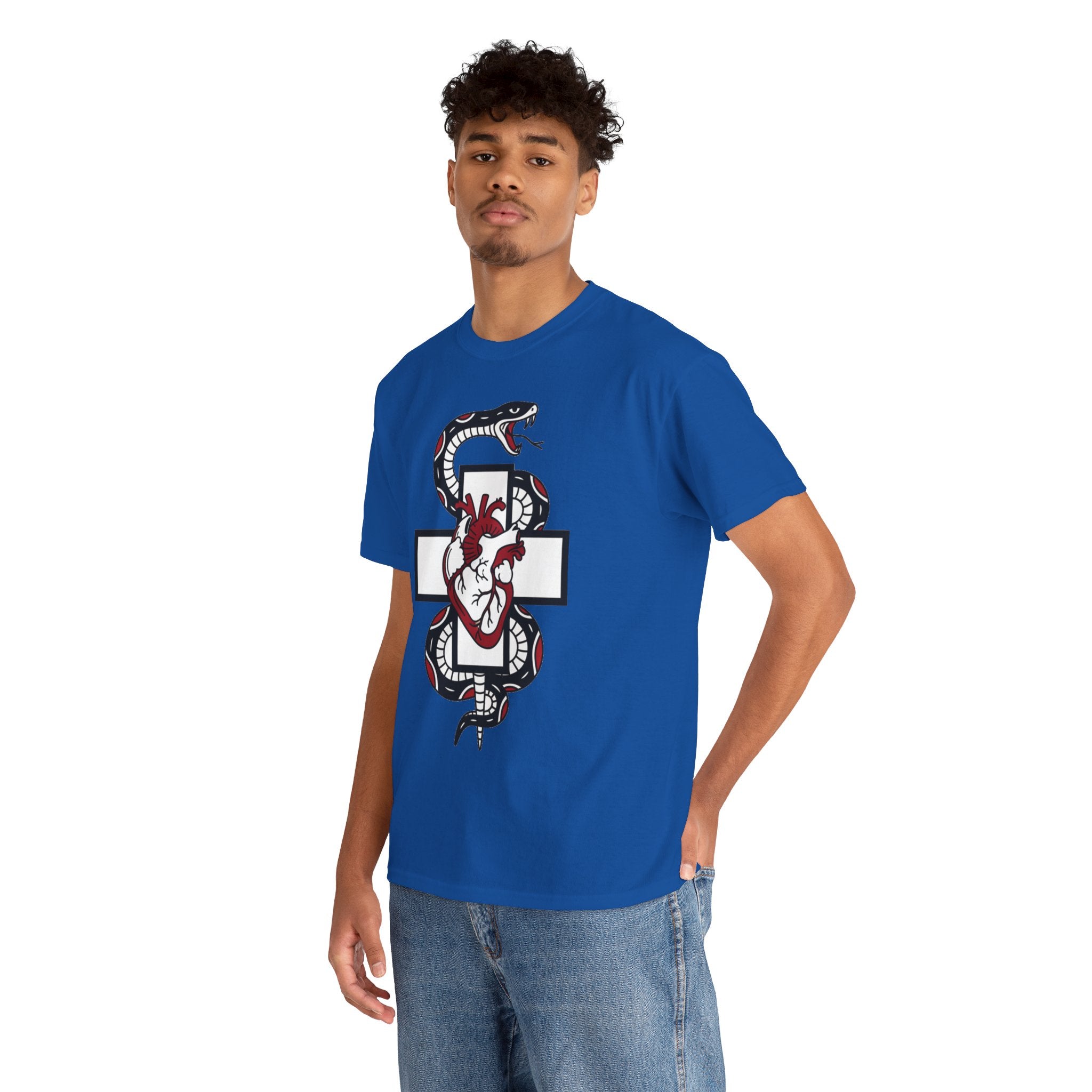 D78 Skull Society — Gothic Heart & Snake T-shirt