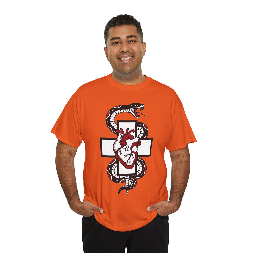 D78 Skull Society — Gothic Heart & Snake T-shirt