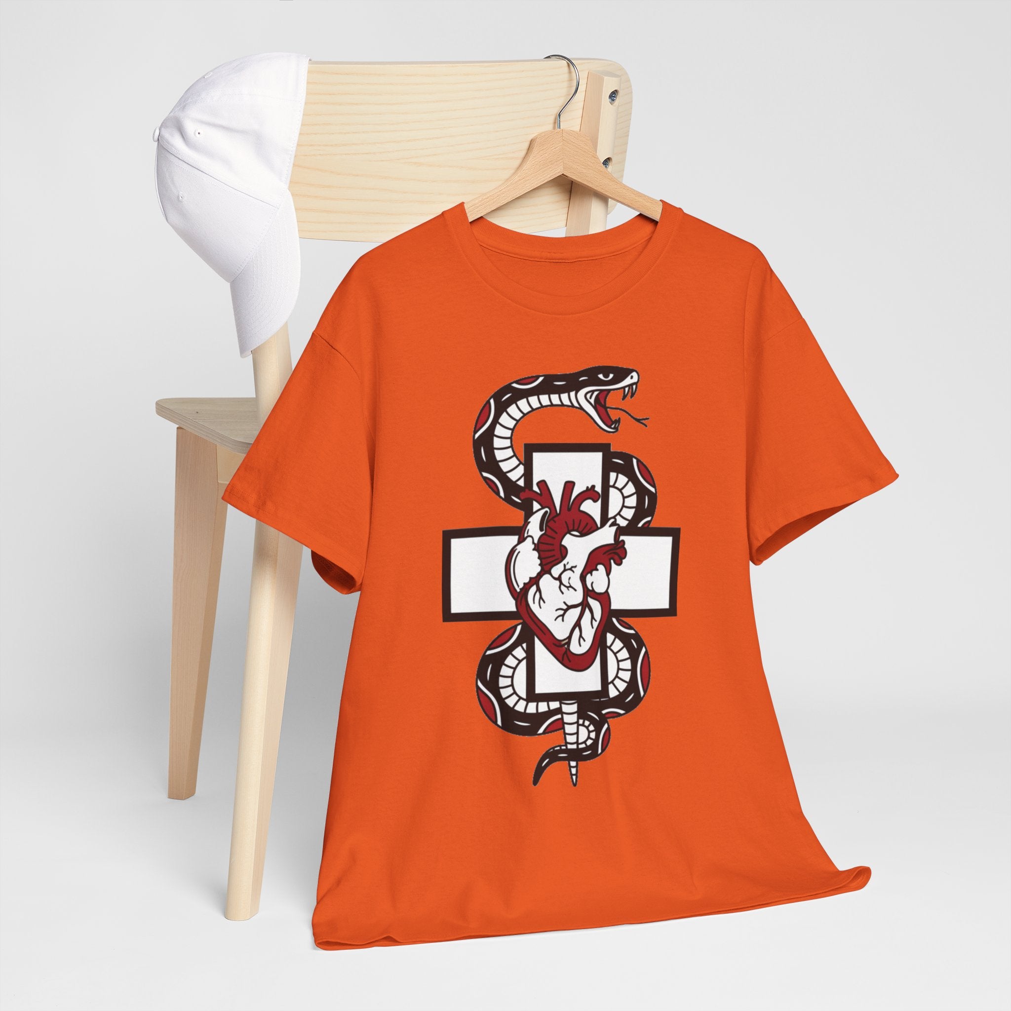 D78 Skull Society — Gothic Heart & Snake T-shirt