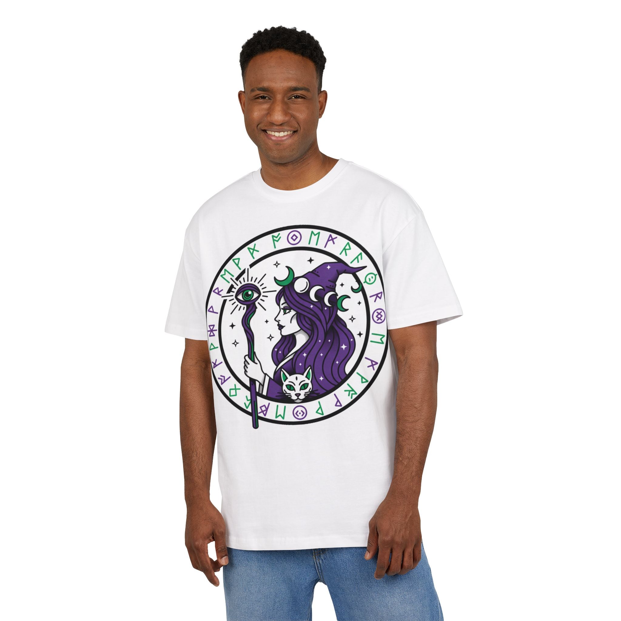 D78 Mystic Circle — Runic Witch T-shirt