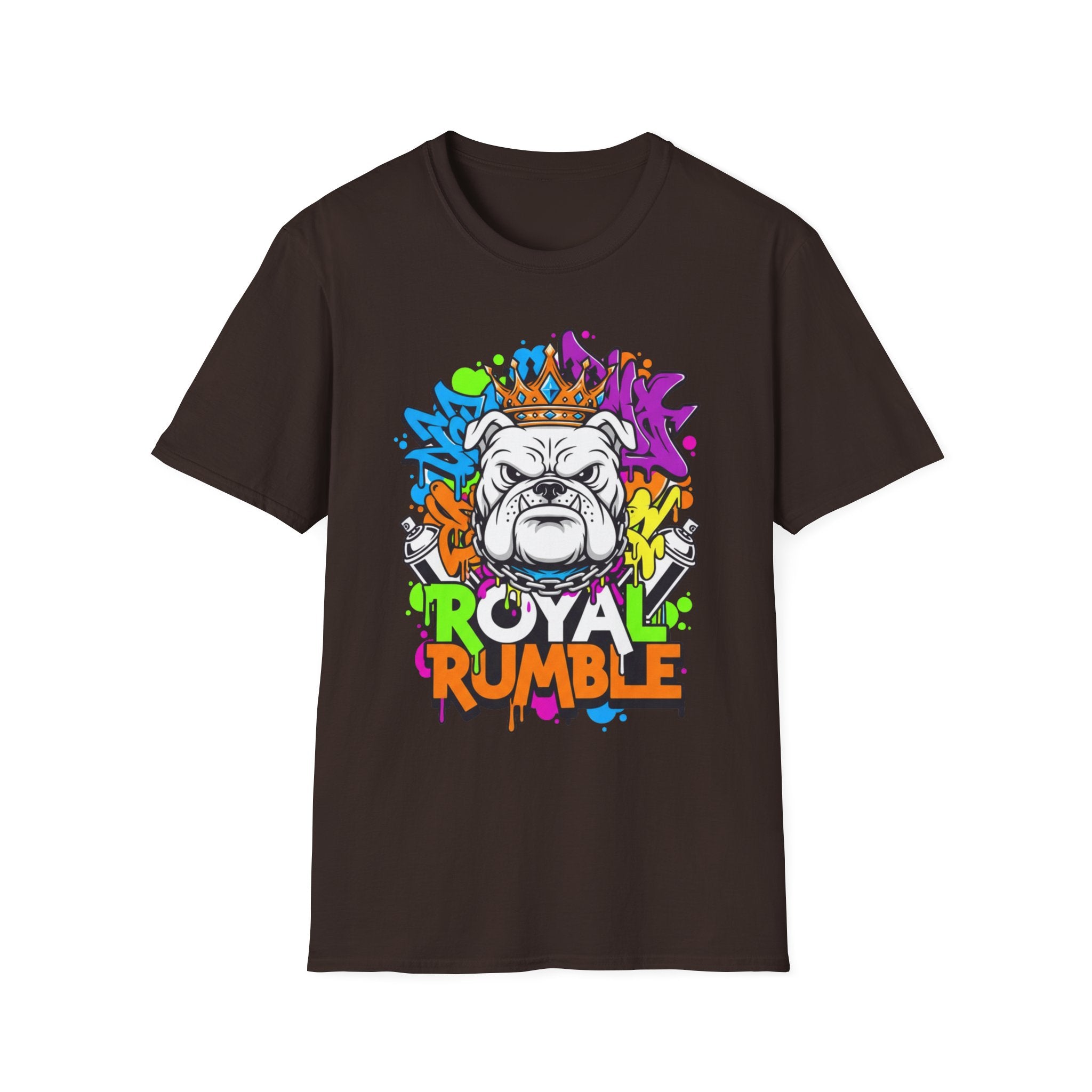 Bulldog Royal Rumble T-Shirt — Colorful Crown Streetwear Tee