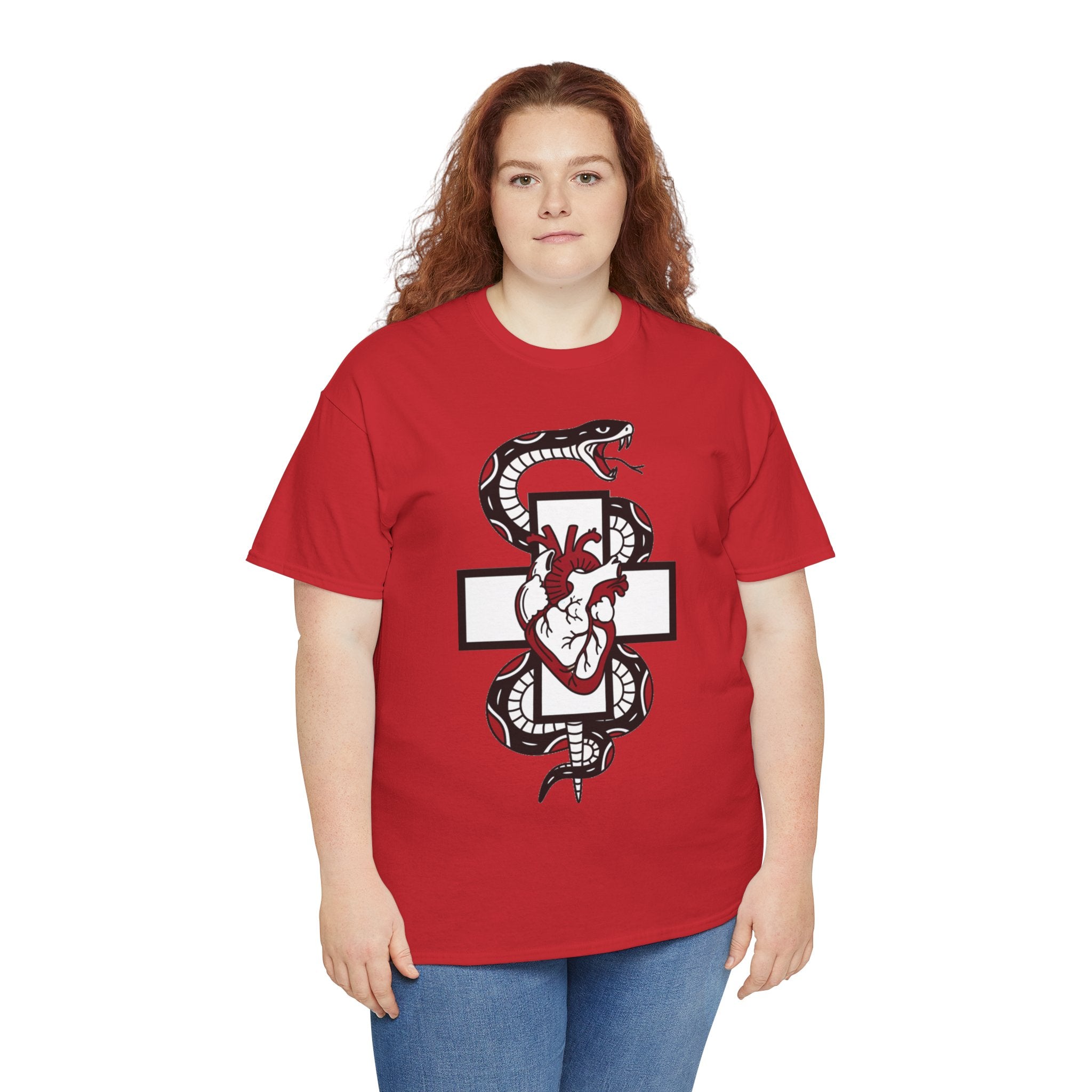 D78 Skull Society — Gothic Heart & Snake T-shirt