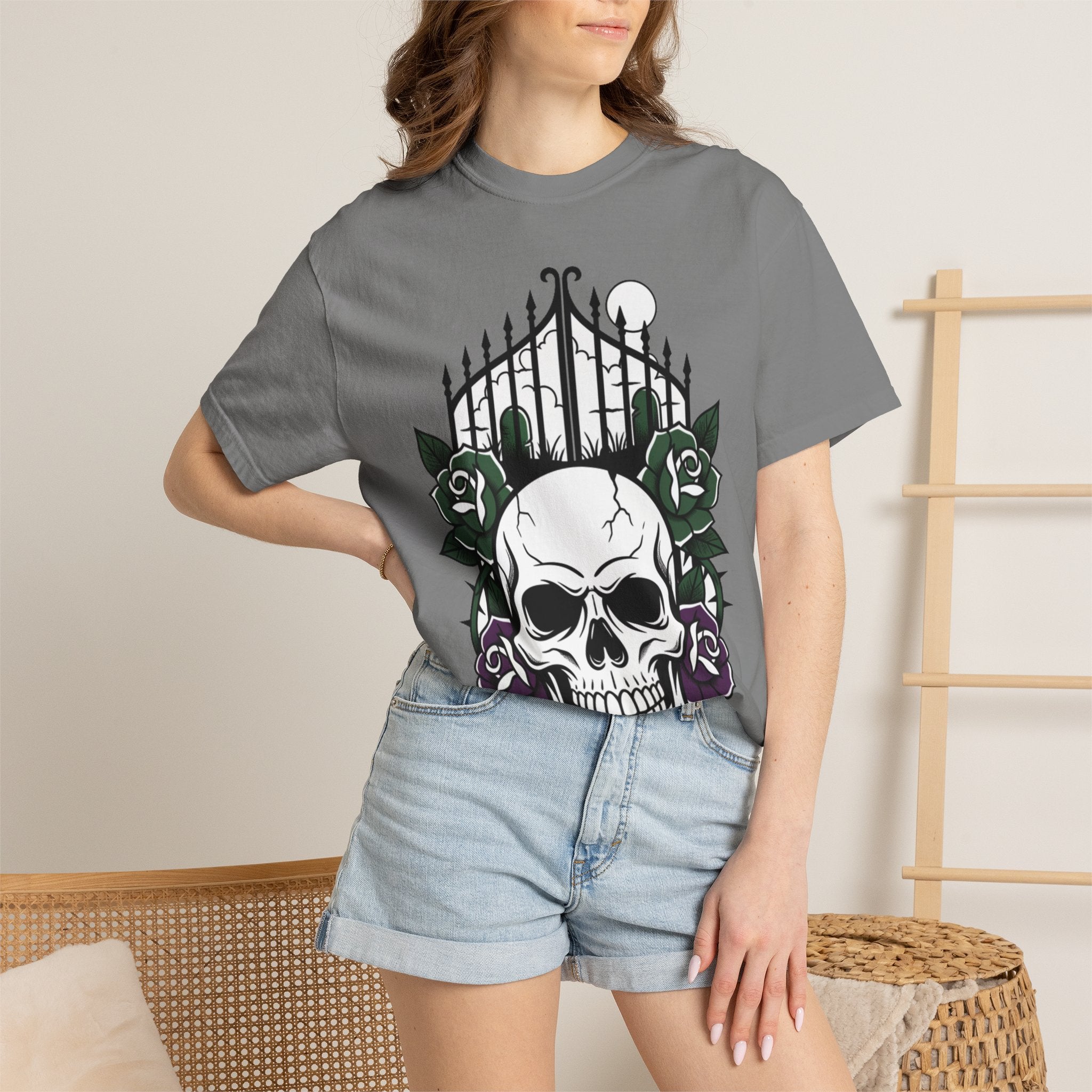 Skull & Rose Gate T-Shirt