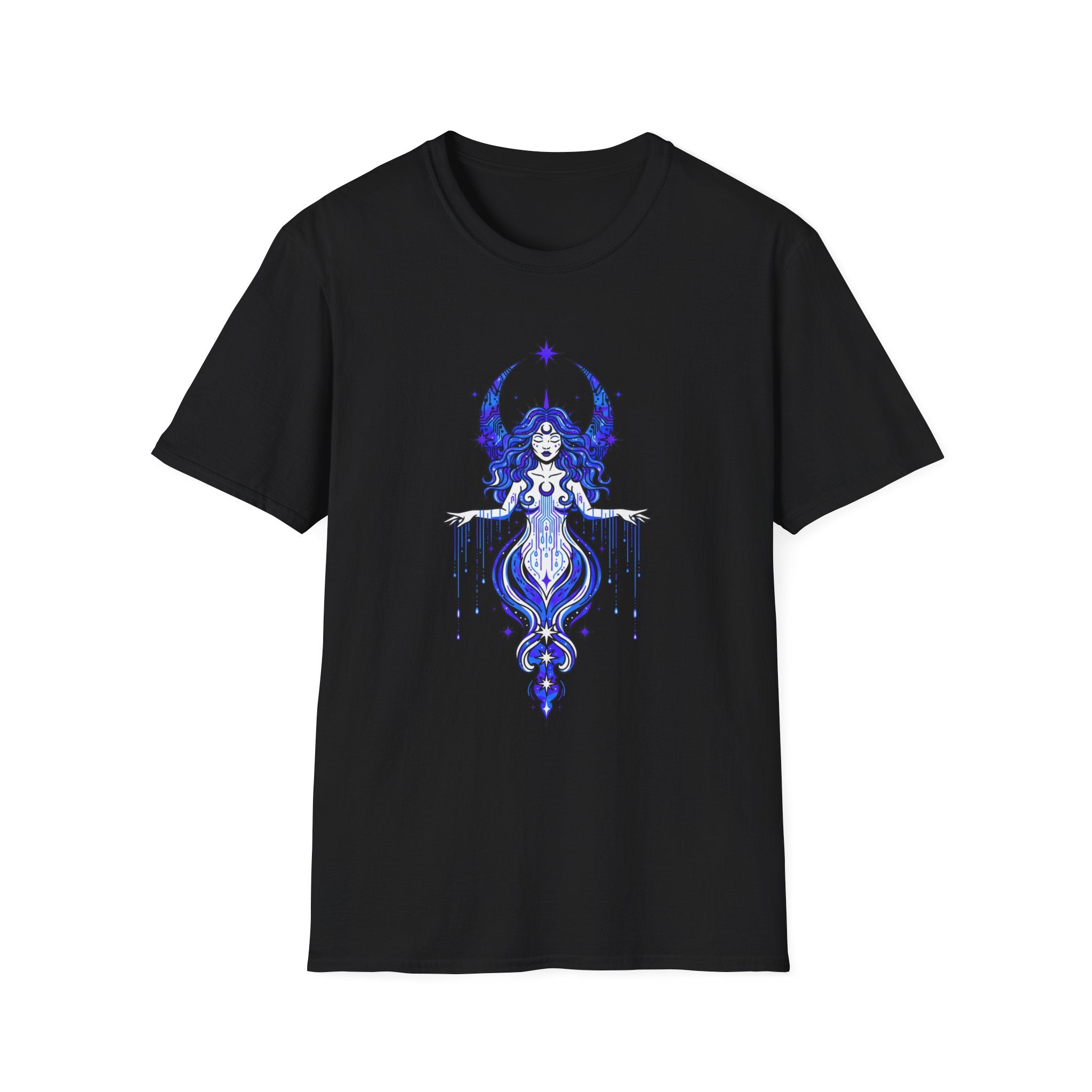 Mystic Moon Goddess T-Shirt — Celestial Witchy Graphic Tee