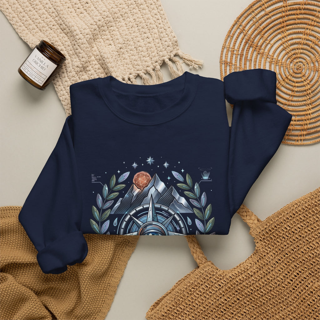 Sweat boussole aventure vintage — D78 Urban Nomad