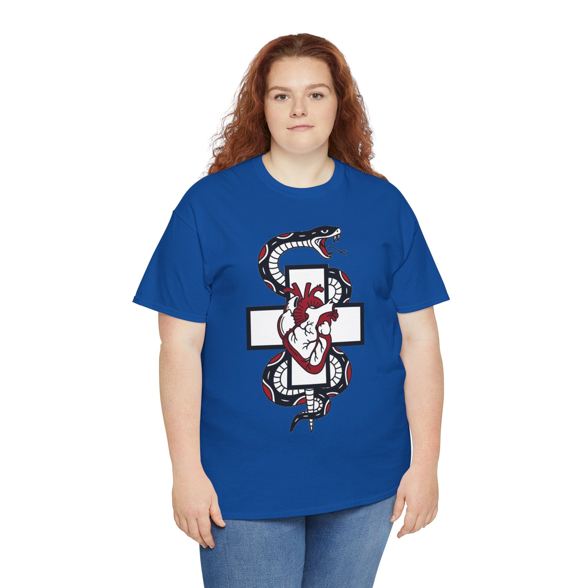D78 Skull Society — Gothic Heart & Snake T-shirt