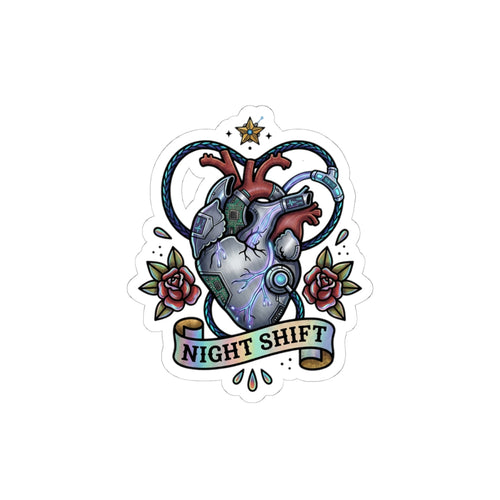 D78 Graveyard Shift — Sticker flash
