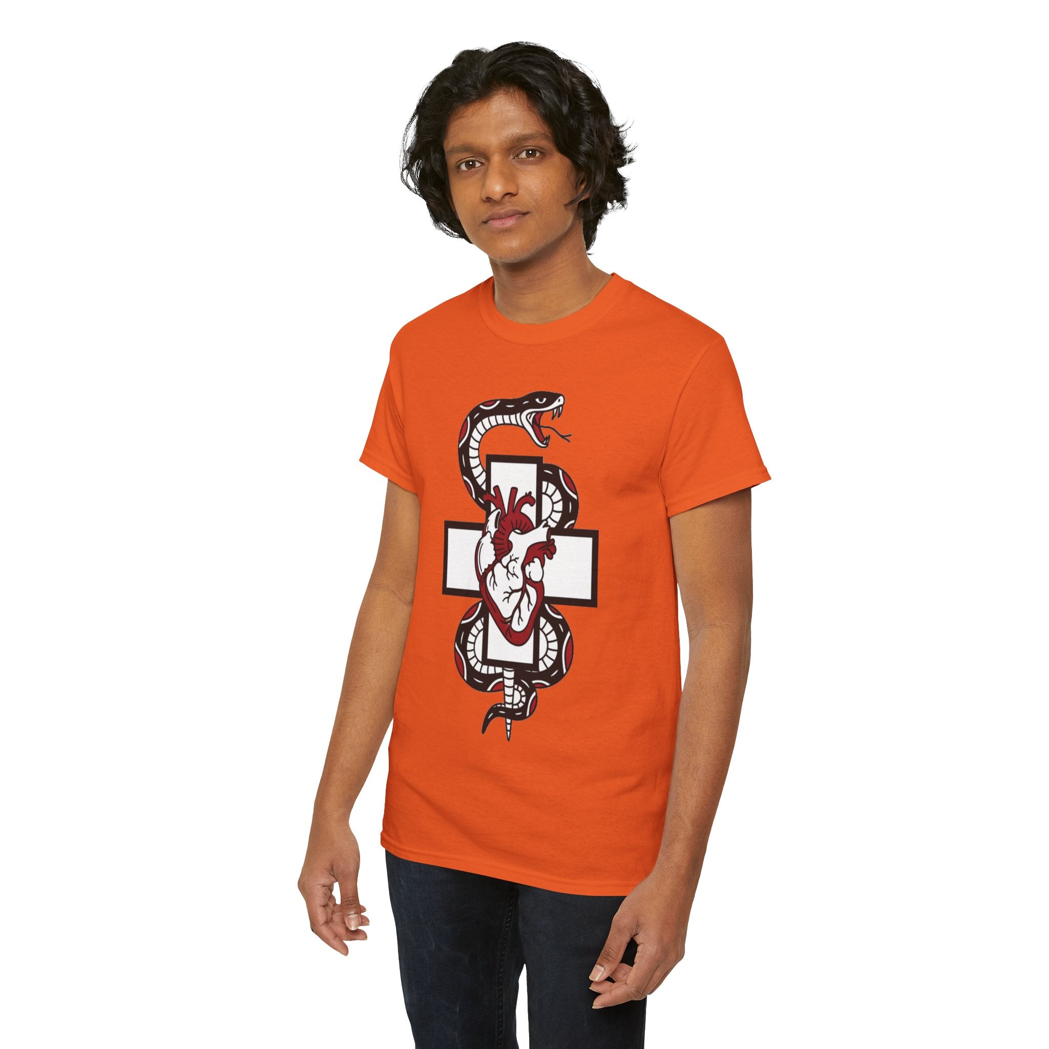 D78 Skull Society — Gothic Heart & Snake T-shirt
