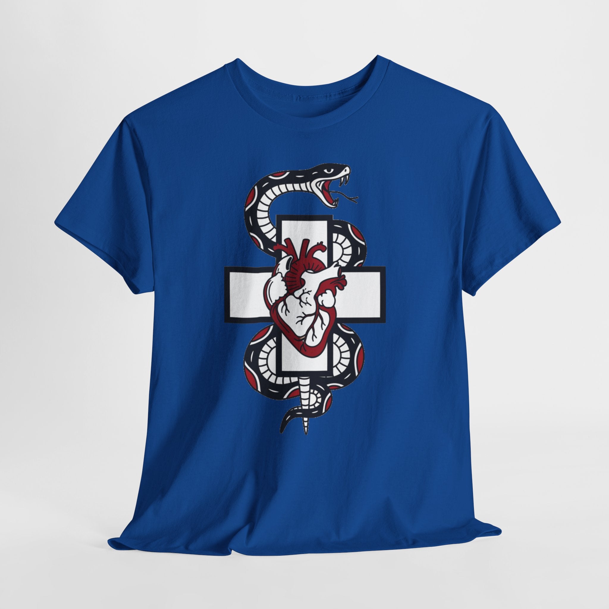 D78 Skull Society — Gothic Heart & Snake T-shirt