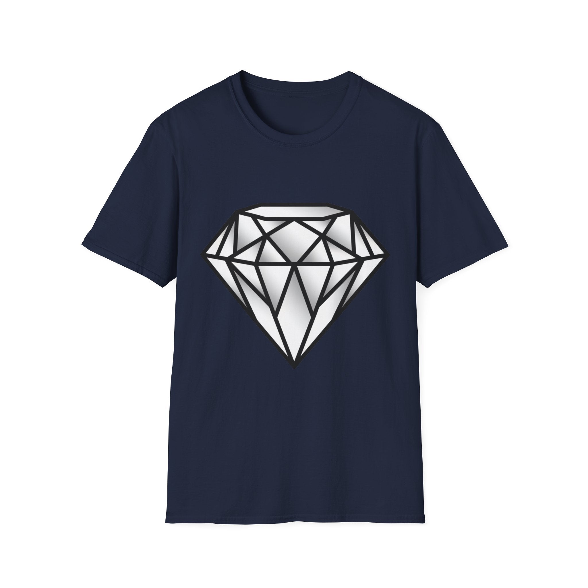 Diamond Graphic T-Shirt — Geometric Gem Tee for Casual Streetwear