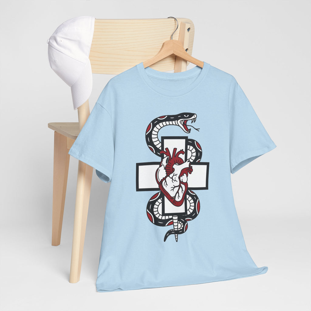 D78 Skull Society — Gothic Heart & Snake T-shirt
