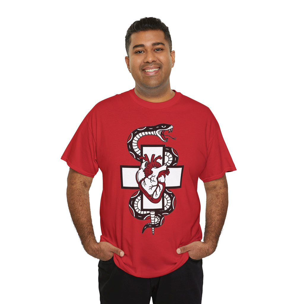 D78 Skull Society — Gothic Heart & Snake T-shirt