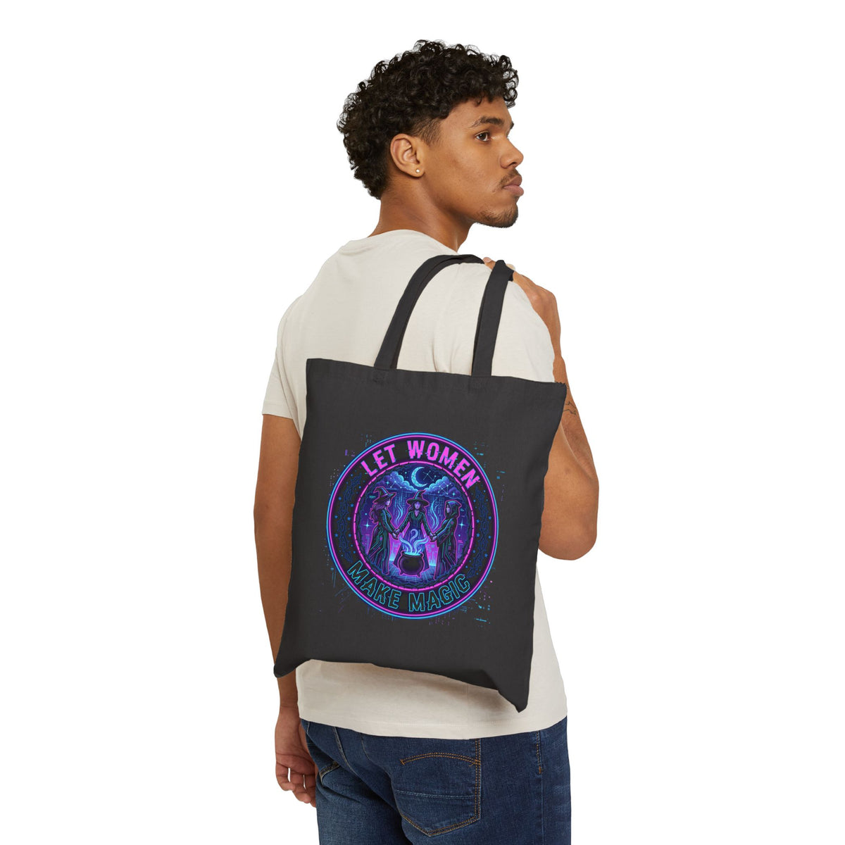 Tote bag sorcière mystique coton — D78 Witch District