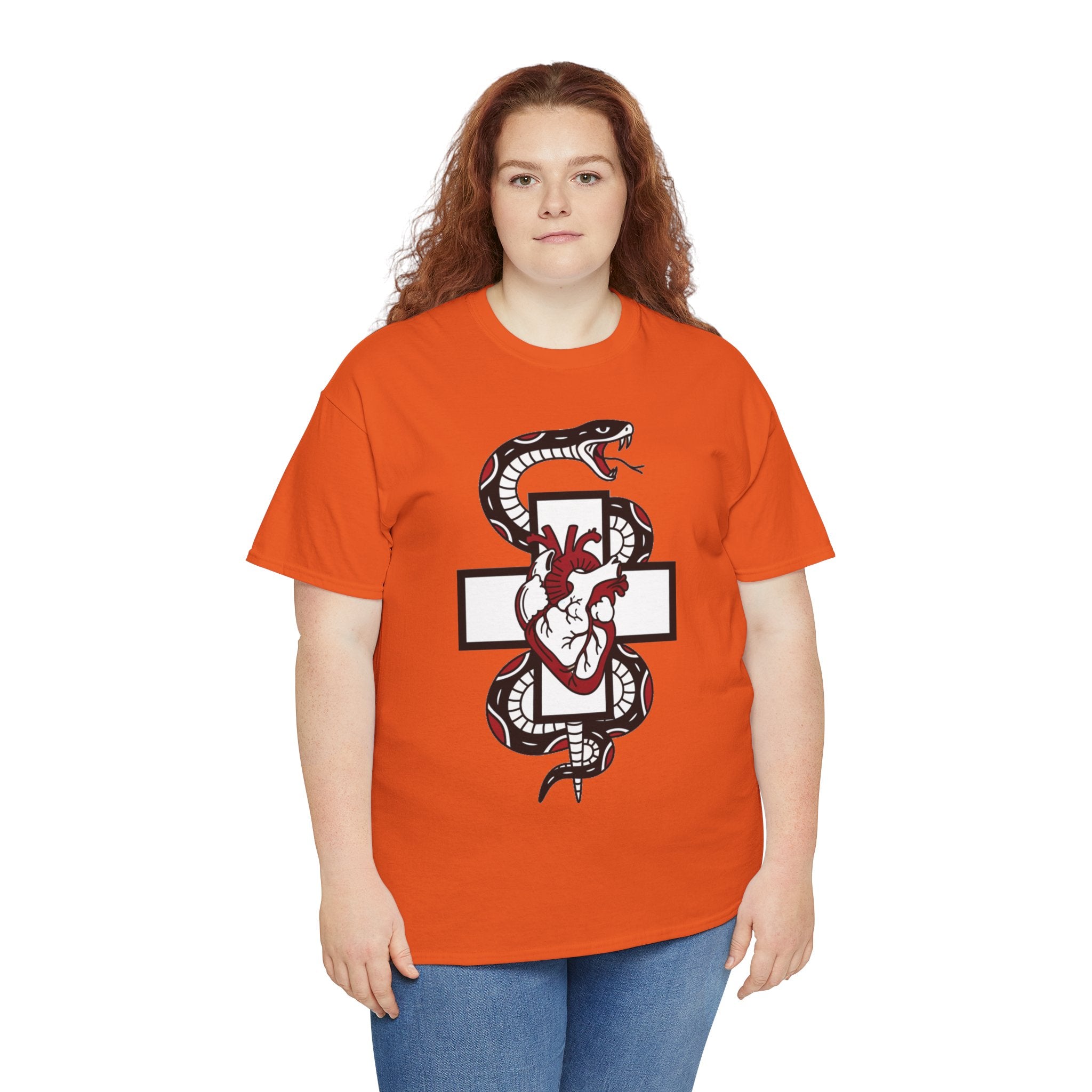 D78 Skull Society — Gothic Heart & Snake T-shirt
